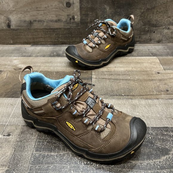 Keen Shoes Keen Dry Waterproof American Built Womens Brown Leather